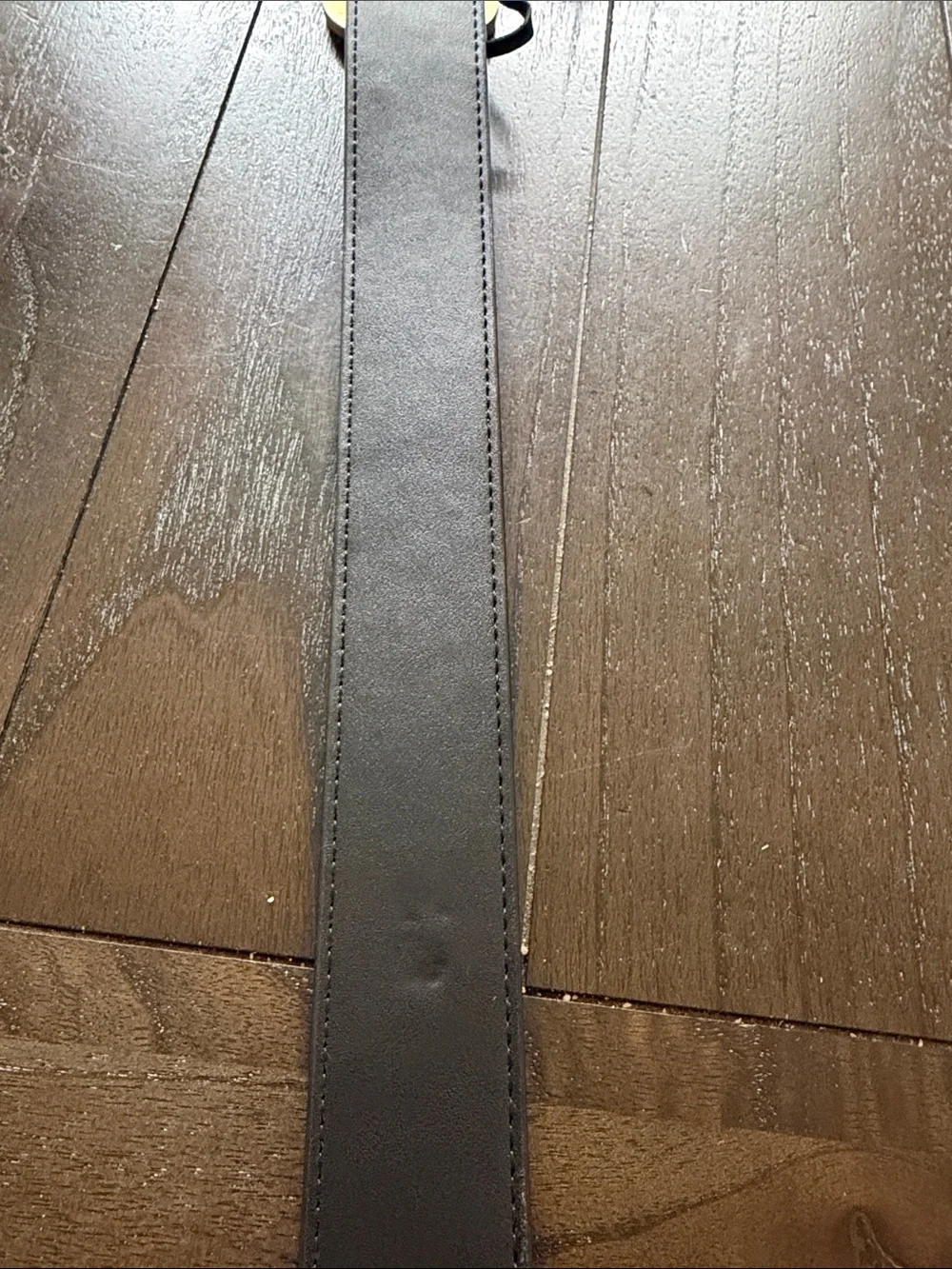 Gucci Black Leather Belt with Antiqued Gold Double G Buckle